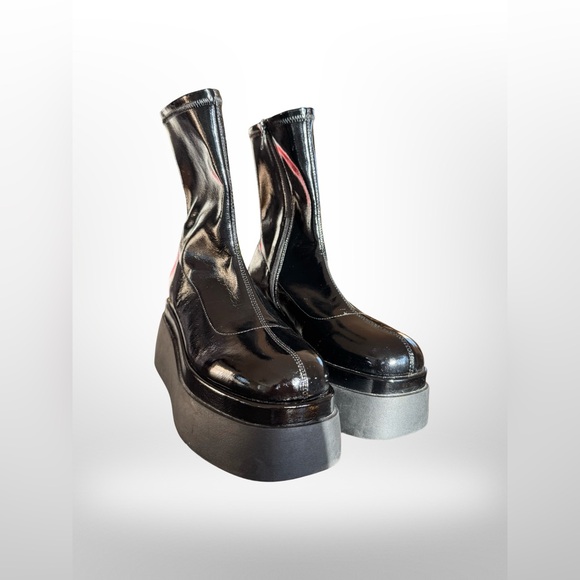 Spring Mars Vegan Leather Platform Boots - Picture 12 of 13